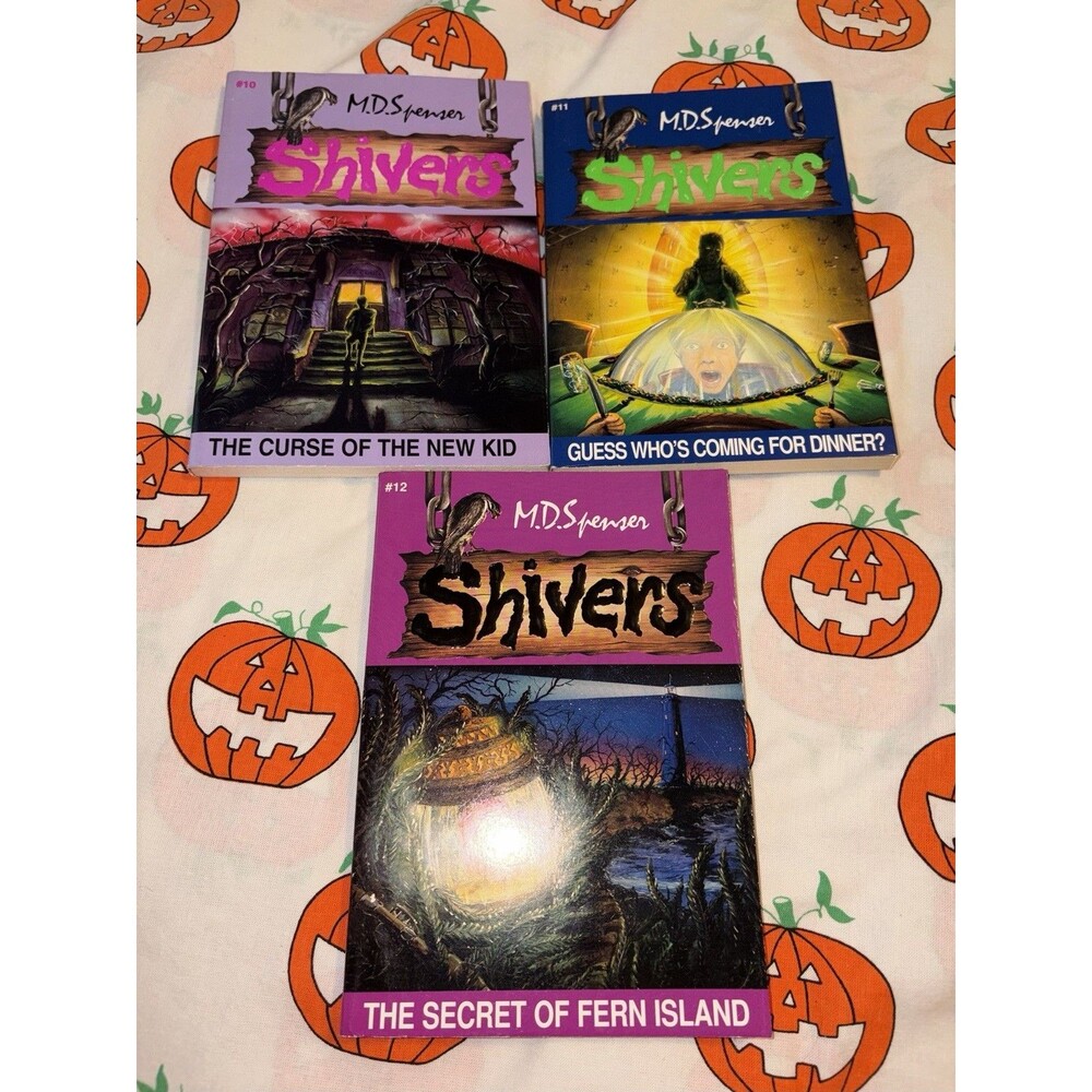 Shivers by MD Spenser 3 Book Bundle Vintage 90s Horror paperbacks Fern Island